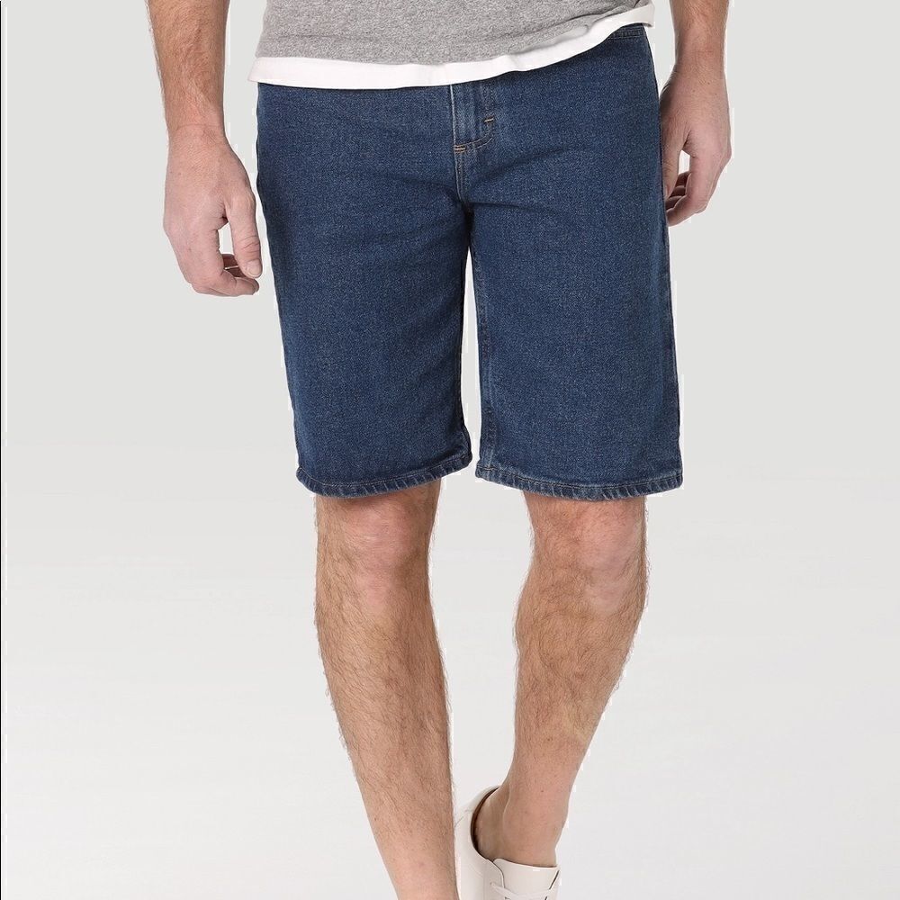 Wrangler Relaxed Fit Jean Shorts Denim Classic Casual Lounge 36